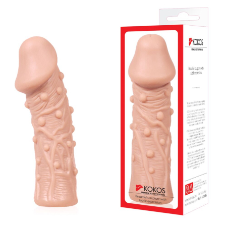 Насадка на член Kokos Extreme Sleeve ES.06 розмір M, потовщувальна, стимулюючий рельєф - фото №3