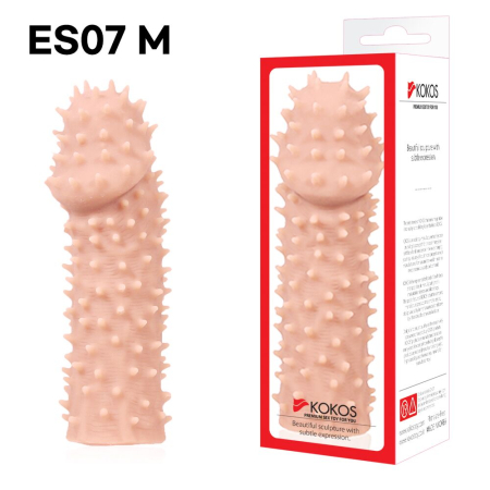 Насадка на член Kokos Extreme Sleeve ES.07 розмір M, потовщувальна, стимуляція точки G - фото №3