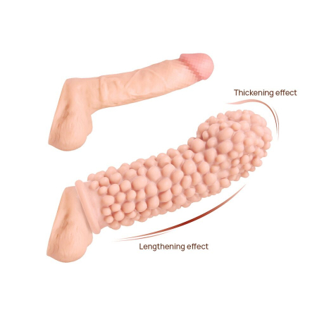 Насадка на член Kokos Extreme Sleeve ES.08 розмір M, потовщувальна, стимулюючий рельєф - фото №2