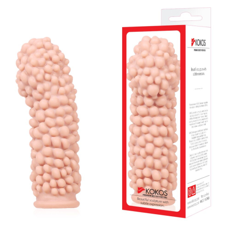 Насадка на член Kokos Extreme Sleeve ES.08 розмір M, потовщувальна, стимулюючий рельєф - фото №4