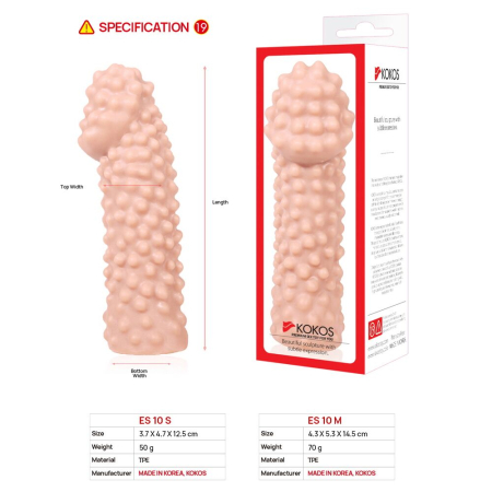 Насадка на член Kokos Extreme Sleeve ES.10 розмір M - фото №5