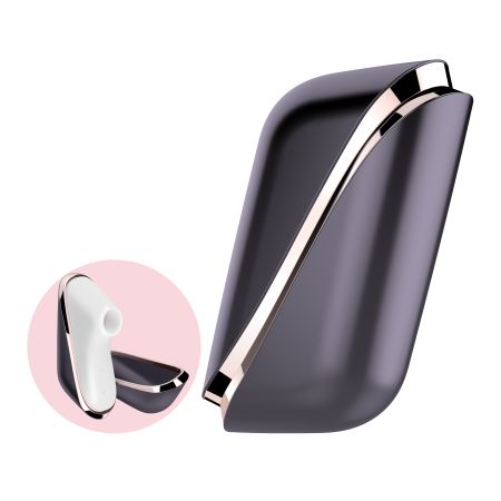 Вакуумний кліторальний стимулятор Satisfyer Traveler, корпус-чохол на магнітах - фото №5
