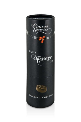 Масажна олія Plaisirs Secrets Chocolate (59 мл) з афродизіаками, їстівна, подарункове паковання - фото №3
