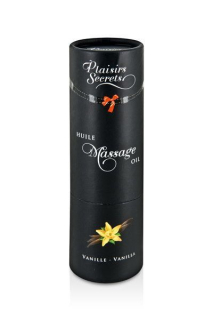 Масажна олія Plaisirs Secrets Vanilla (59 мл) з афродизіаками, їстівна, подарункове паковання - - фото №3
