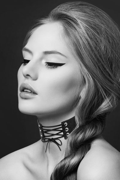 Чокер зі шнурівкою Bijoux Pour Toi - LACET, екошкіра - фото