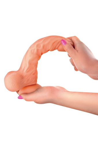 Фалоімітатор із рухомою крайньою плоттю Real Body — Real Brad, діаметр 4 см, TPE - фото №4