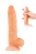 Фалоімітатор із рухомою крайньою плоттю Real Body — Real Brad, діаметр 4 см, TPE - фото