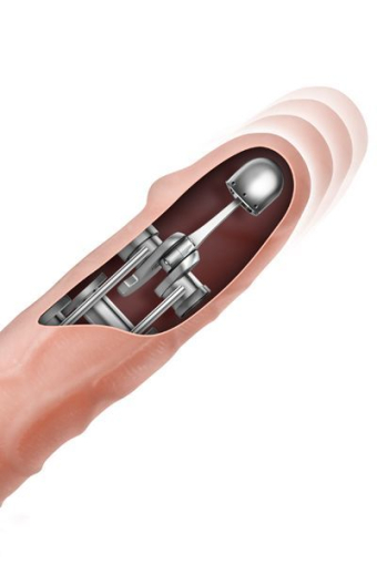Фалоімітатор-пульсатор із вібрацією Real Body — Magic Ram, діаметр 4 см, рух вперед-назад - фото №2