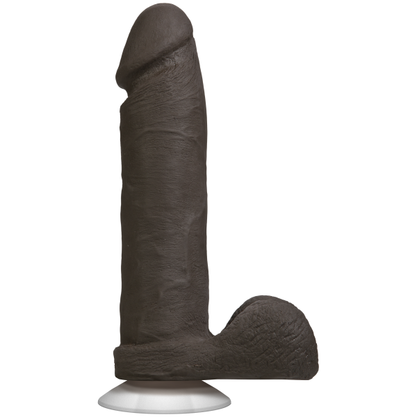 Фалоімітатор Doc Johnson The Realistic Cock 8 inch Black - ULTRASKYN, Vack-U-Lock, діаметр 5,1 см - фото
