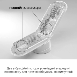 Вібромастурбатор Tenga Flip Zero Electronic Vibration White, змінна інтенсивність, розкладний - - фото №3
