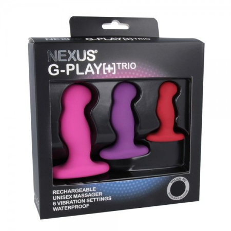 Набір вібромасажерів простати Nexus G-Play Trio Plus, макс діаметр 2,3-3,0-3,5 см, для новачків - фото №2