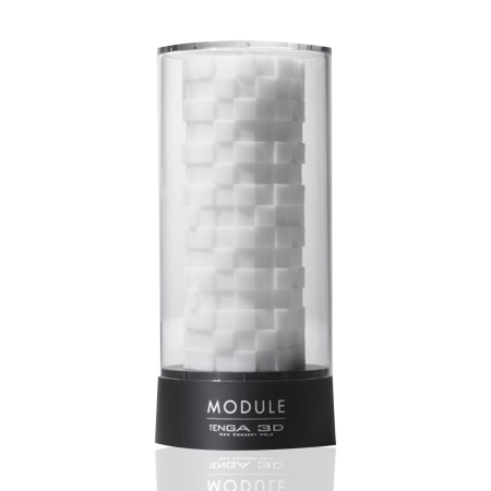 Мастурбатор Tenga 3D Module, дуже ніжний, з антибактеріального еластомеру зі сріблом - фото