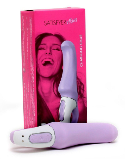 Потужний вібратор Satisfyer Vibes Charming Smile з гнучким стовбуром, літій силікон, 12 режимів - фото №4