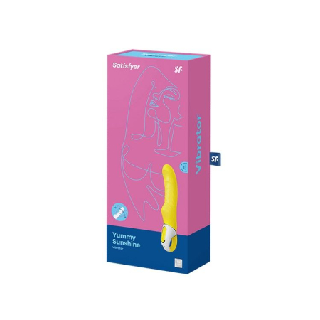 Потужний вібратор Satisfyer Vibes Yummy Sunshine з гнучким стовбуром і стимул. рельєфом, 12 режимів №3
