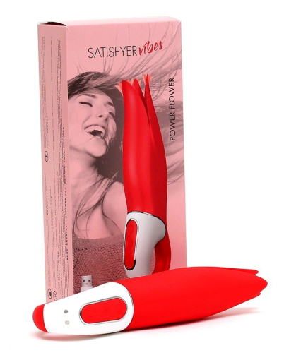 Потужний вібратор Satisfyer Vibes Flower Power з ніжними тремтливими пелюстками, 12 режимів роботи - фото №4