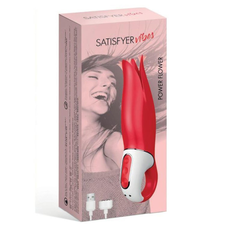 Потужний вібратор Satisfyer Vibes Flower Power з ніжними тремтливими пелюстками, 12 режимів роботи - фото №5