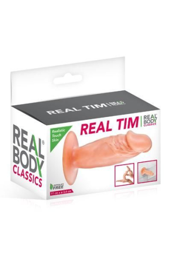 Фалоімітатор Real Body — Real Tim Flash, TPE, діаметр 3,4 см - фото №3