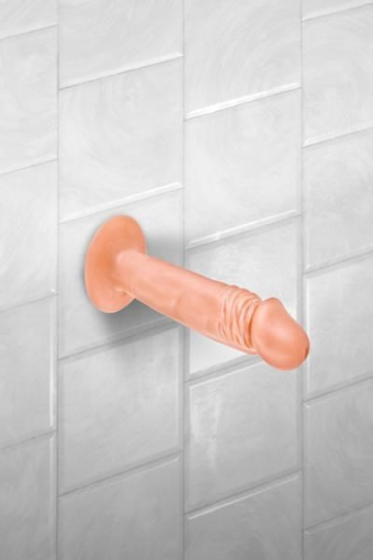 Фалоімітатор Real Body — Real Zack Flesh, TPE, діаметр 3,7 см - фото №2