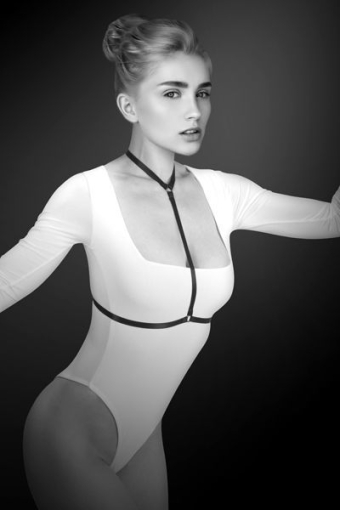 Портупея на груди Bijoux Pour Toi - PAMELA, еластичний поліестер - фото