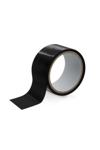 Скотч для бондажу Fetish Tentation Black (15м), не липне до шкіри і волосків, тільки сам до себе - фото