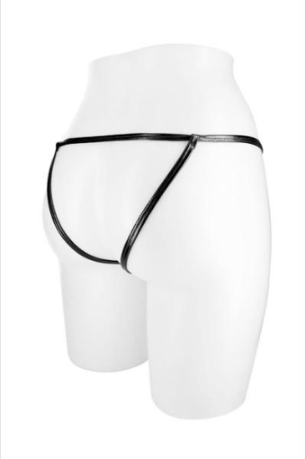 Трусики-стрінги з доступом Fashion Secret ANGELA Black - фото №2