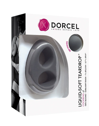 Ерекційне кільце Dorcel Liquid-Soft Teardrop для члена і мошонки, soft-touch силікон - фото №2