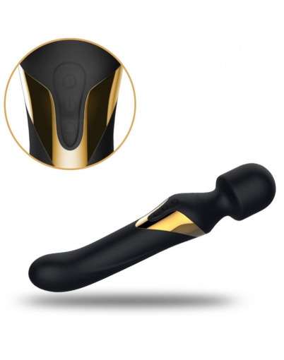 Вібромасажер 2в1 Dorcel Dual Orgasms Gold класичний масажер і вібратор з перлинним масажем №3