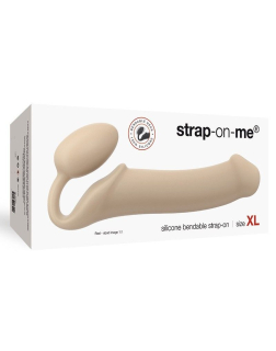 Безремінний страпон Strap-On-Me Flesh XL, повністю регульований, діаметр 4,5 см - - фото №3