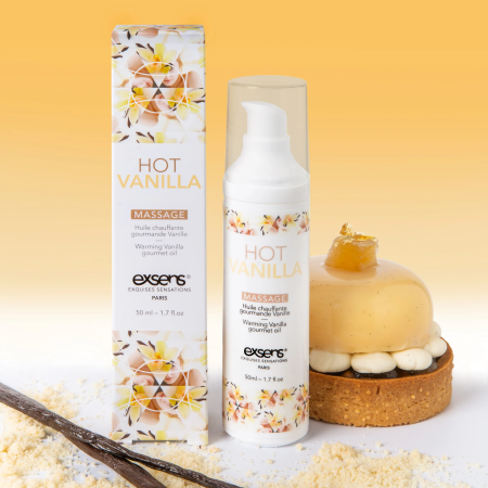 Масажна олія EXSENS Hot Vanilla 50мл розігріває, без цукру, без парабенів, їстівна - фото №6