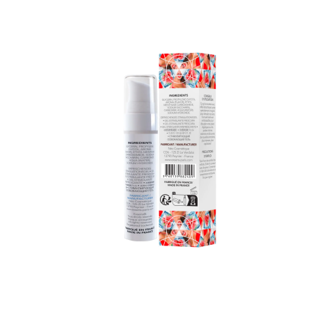 Стимулювальний гель EXSENS Kissable Raspberry Mint 15мл можна для поцілунків, охолоджувальний - фото №2