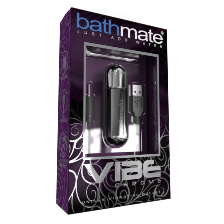 Вібропуля Bathmate Vibe Bullet Chrome, глибока потужна вібрація - фото №3
