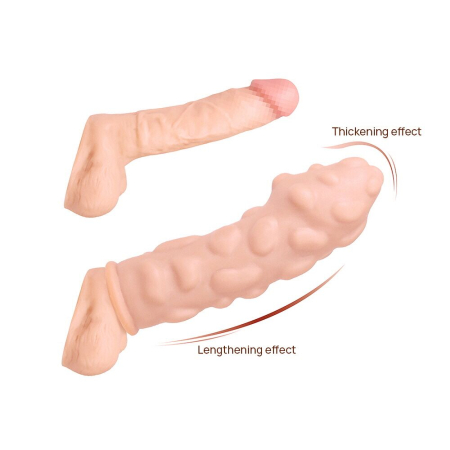 Насадка на член Kokos Extreme Sleeve ES.11 розмір M, потовщувальна, стимулюючий рельєф - фото №2