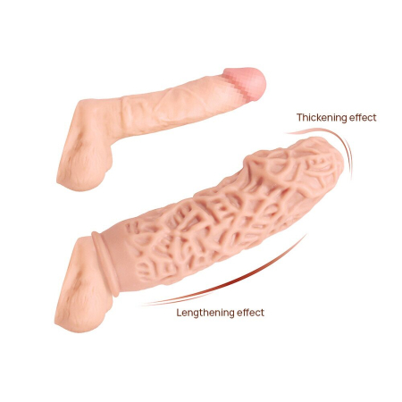 Насадка на член Kokos Extreme Sleeve ES.12 розмір M, потовщувальна, стимулюючий рельєф - фото №2