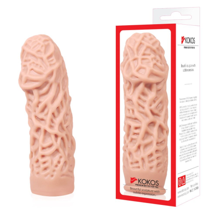 Насадка на член Kokos Extreme Sleeve ES.12 розмір M, потовщувальна, стимулюючий рельєф - фото №3
