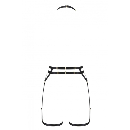 Портупея-стрепи з подвійним ремінцем Passion Exclusive DENIRA XXL/XXXL, black - фото №6