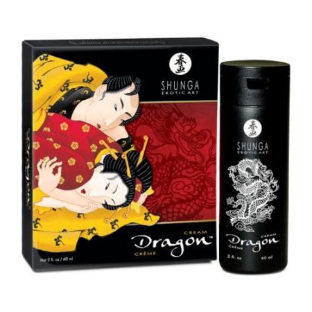 Стимулювальний крем для пар Shunga SHUNGA Dragon Cream (60 мл), ефект тепло-холод та поколювання - фото