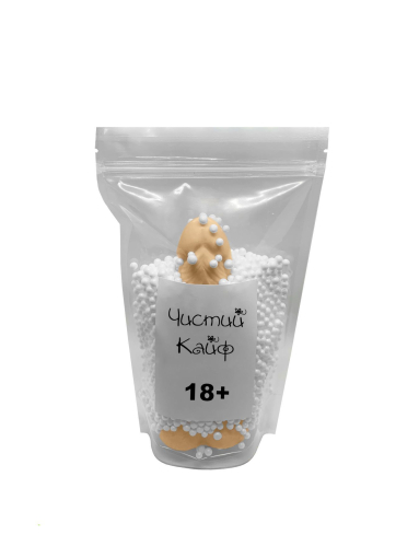 Крафтове мило-член із присоскою Чистий Кайф Brown size L, натуральне - фото №4