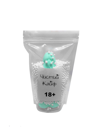 Крафтове мило-член із присоскою Чистий Кайф Turquoise size L, натуральне - фото №4