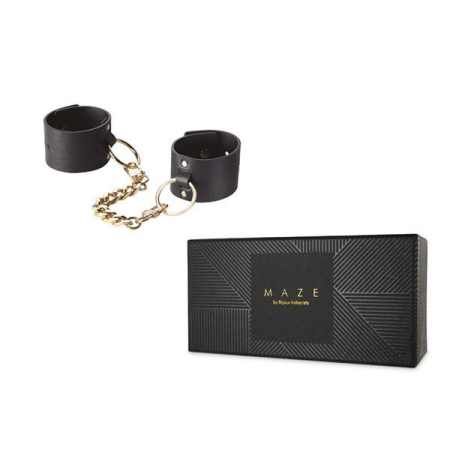 Наручники Bijoux Indiscrets MAZE — Wide Cuffs Black - фото №5