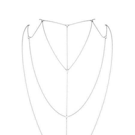 Ланцюжок для спини Bijoux Indiscrets Magnifique Back and Cleavage Chain - Silver, прикраса для тіла - фото №2