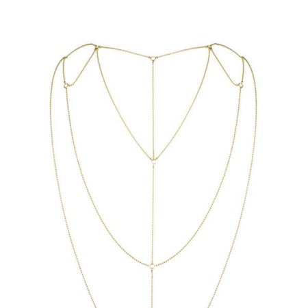 Ланцюжок для спини Bijoux Indiscrets Magnifique Back and Cleavage Chain - Gold, прикраса для тіла - фото №2