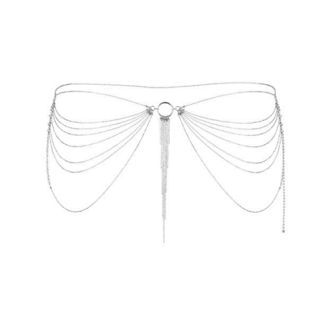 Ланцюжок трусики або ліф Bijoux Indiscrets Magnifique Waist Chain - silver, прикраса на тіло - фото