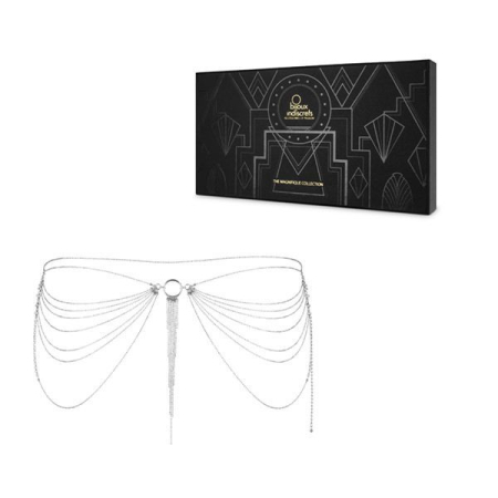 Ланцюжок трусики або ліф Bijoux Indiscrets Magnifique Waist Chain - silver, прикраса на тіло - фото №4