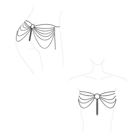 Ланцюжок трусики або ліф Bijoux Indiscrets Magnifique Waist Chain - silver, прикраса на тіло - фото №6