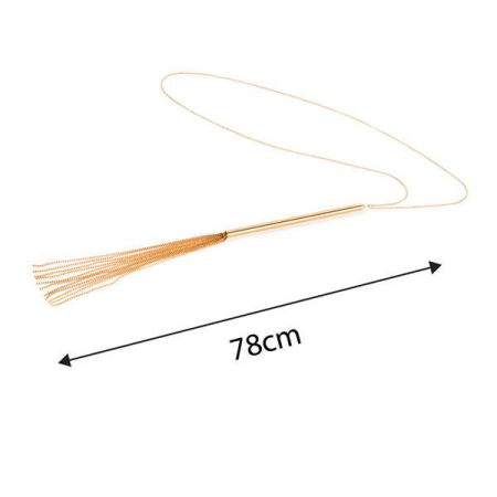 Ланцюжок-батіг на шию Bijoux Indiscrets MAGNIFIQUE Necklace Whip - Gold, прикраса для тіла №6