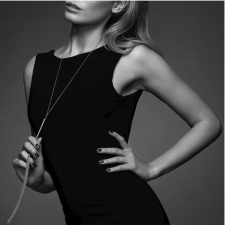 Ланцюжок-батіг на шию Bijoux Indiscrets MAGNIFIQUE Necklace Whip - Gold, прикраса для тіла №4