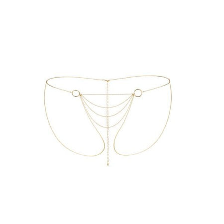 Ланцюжок-трусики Bijoux Indiscrets Magnifique Bikini Chain – Gold, прикраса для тіла - фото