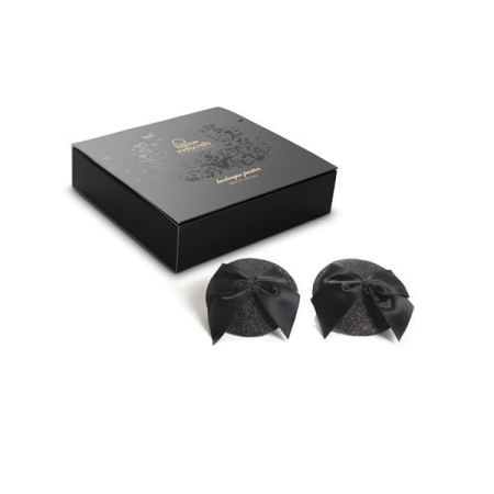 Пестіс Bijoux Indiscrets Burlesque pasties GLITTER and BOW - фото №3