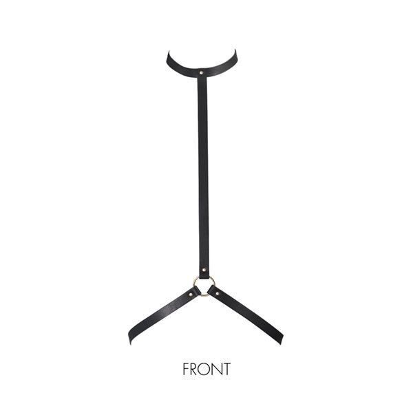 Портупея Bijoux Indiscrets MAZE - I Harness Black, екошкіра, дуже стильна - фото