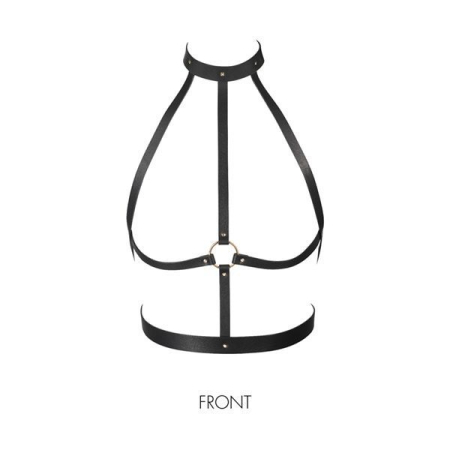 Портупея Bijoux Indiscrets MAZE — H Harness Black - фото